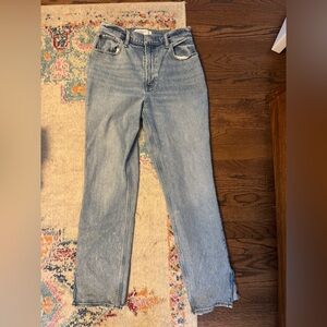 Abercrombie Jeans high-waisted straight leg ~ size 27/4s